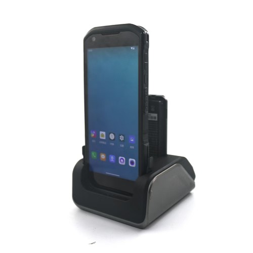 Laddare för 1D+2D handscanner, Android 13 - PDA med streckkodsläsare och QR