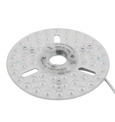24W dimbar LED-insats med linser, flimmerfri - Ø16 cm, ersätt G24, cirkelrör och kompaktlysrör