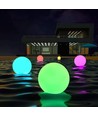 Ø12 cm RGB LED boll - Uppladdningsbar, med fjärrkontroll, IP66