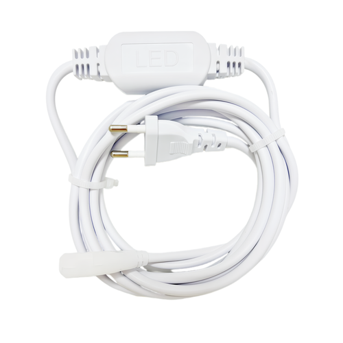 3 m sladd till 230V LED strip Neon COB - 3 meter kabel, Inkl. ändpropp, 230V