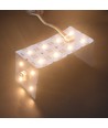 25x25 vikbar CCT LED-ark RA95, 15W - IP20, RA95, 24V