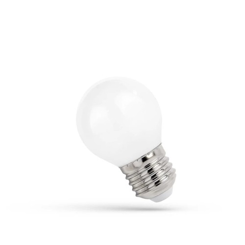 4W LED kronljus - Frostad glas, E27, G45