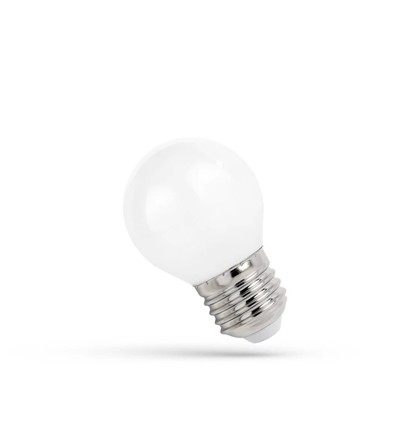 4W LED kronljus - Frostad glas, E27, G45
