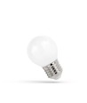 4W LED kronljus - Frostad glas, E27, G45
