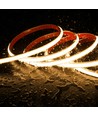 5 m vattentät slim COB strip - 230V, IP67, 296 LED, 10W/m, tejp på baksidan