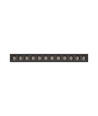 Grid S armatur 12W - infälld montering, CCT, 230V, 40°, IP20, 222x26x60mm, svart, Spectrum