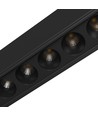 Grid S armatur 12W - infälld montering, CCT, 230V, 40°, IP20, 222x26x60mm, svart, Spectrum