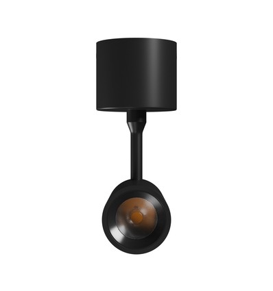M spotlampa 10W - ytmonterad, CCT, 230V, 30°, IP20, Ø44x145x205mm, svart, Spectrum