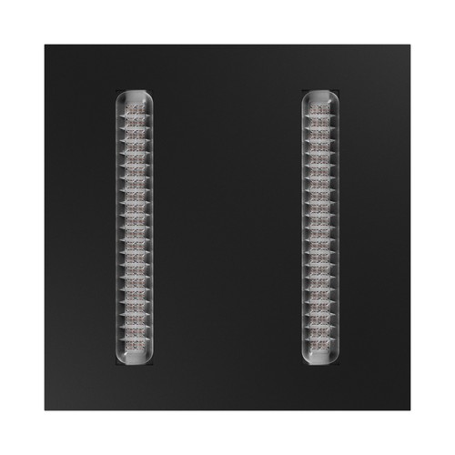 60x60 ALGINE DOPPIO LED panel, 40W - 150lm/W, Svart ram, 5 års garanti, infälld/utanpåliggande