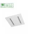 600x600x35 Algine Doppio panel 40W - neutralvit, 230V, 80°, IP20, vit