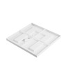 600x600x35 Algine Doppio panel 40W - neutralvit, 230V, 80°, IP20, vit