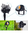 6W LED trädgårdslampa - Svart, med spjut, IP65, 12-24V