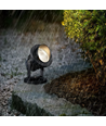 6W LED trädgårdslampa - Svart, med spjut, IP65, 12-24V