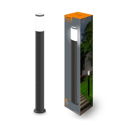 GU10 trädgårdslampa - IP54, IK07, svart, utomhus fasadbelysning, utan ljuskälla