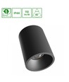 Orbito yta 10W - varmvit, 230V, 40°, IP44, UGR19, RA90, Ø75x100mm, svart, rund