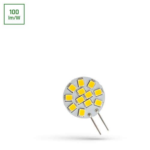 Spectrum LED 1,2W G4 - 12V, varmvit