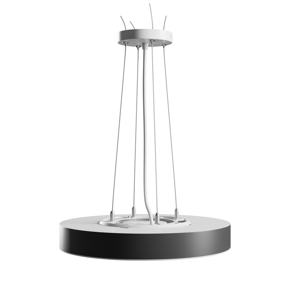 Nymphea Optima Taklampa 24w Cct 230v 120° Ip20 Ø300x50mm Vit Svart Rund Dimbar : Inte Dimbar