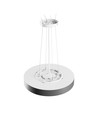 Nymphea Optima taklampa 24W - CCT, 230V, 120°, IP20, Ø300x50mm, vit, svart, rund