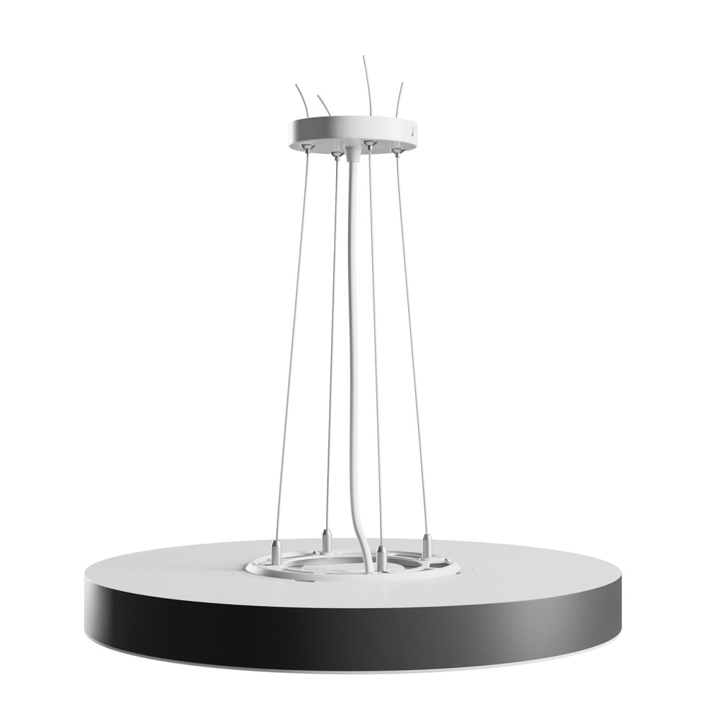 Nymphea Optima Taklampa 36w Cct 230v 120° Ip20 Ø400x50mm Vit Svart Rund Led Dimbar : Inte Dimbar