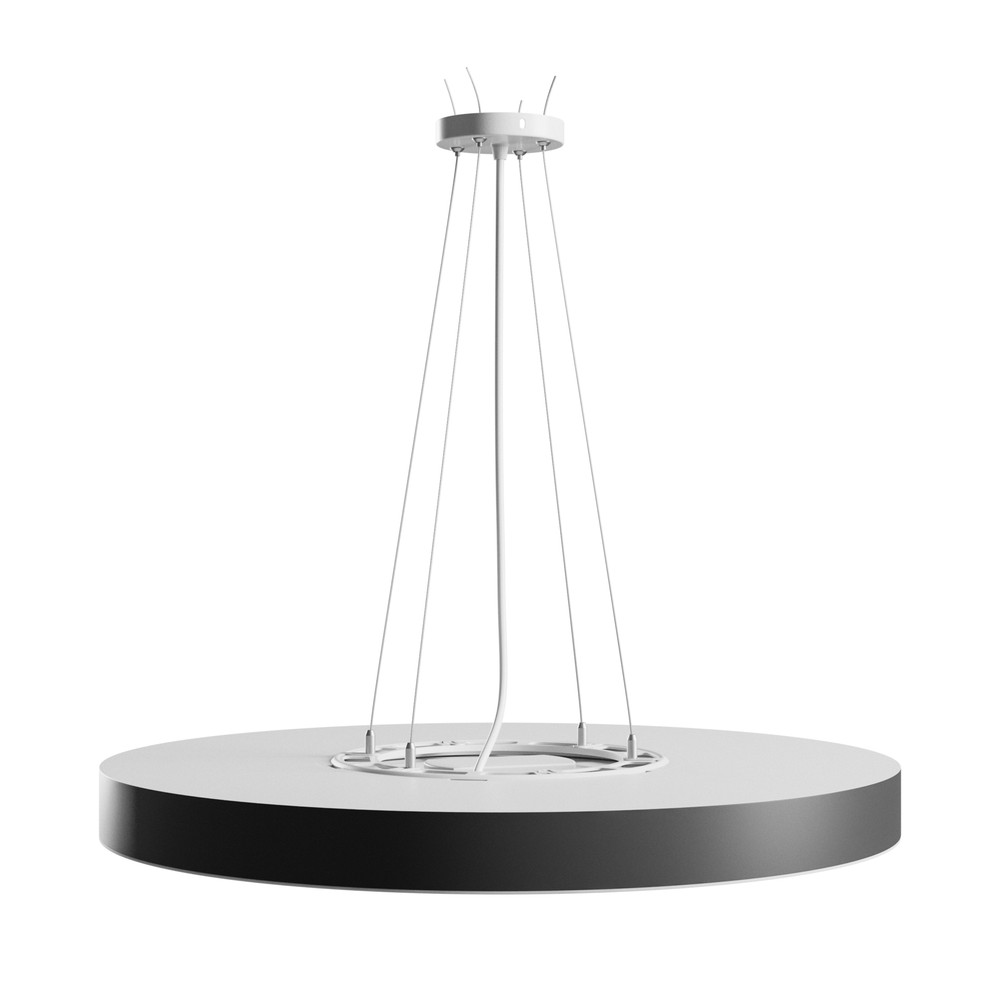 Nymphea Optima Taklampa 65w Cct 230v 120° Ip20 Ø600x50mm Vit Svart Rund Dimbar : Inte Dimbar