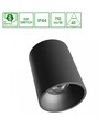 Orbito yta 14-27W - varm vit, 230V, 40°, IP44, UGR19, RA90, Ø115x152mm, svart, rund