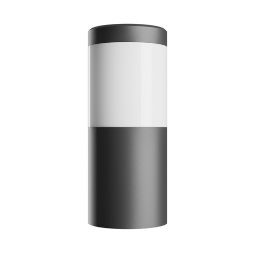245 Stella Column Vägg 6W GU10 - CCT 230V 270° IP44 IK08 100x120x Svart rund fasadlampa