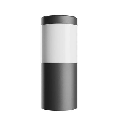245 Stella Column Vägg 6W GU10 - CCT 230V 270° IP44 IK08 100x120x Svart rund fasadlampa
