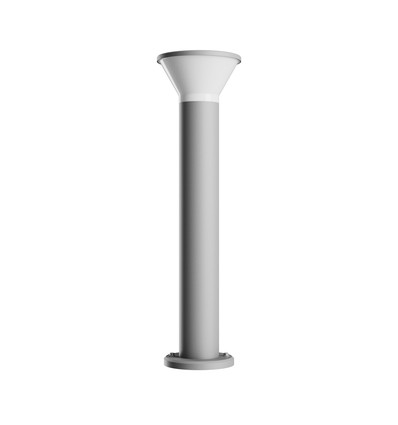 Stella rund 6W GU10 - CCT, 230V, 270°, IP44, IK08, grå, rund trädgårdslampa, 210x765mm
