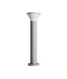 Stella rund 6W GU10 - CCT, 230V, 270°, IP44, IK08, grå, rund trädgårdslampa, 210x765mm