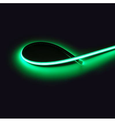 5m 9W/m Grön Dot-free COB-LED strip - IP20, 240 LED per meter, 24V, COB LED