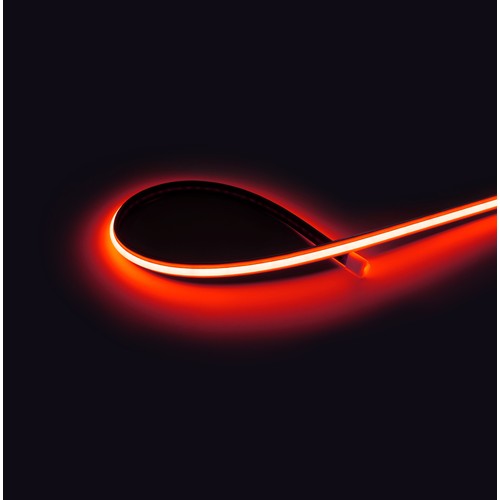 5m 9W/m Röd Dot-free COB-LED strip - 24V DC, IP67, 240 LED/m, 5 års garanti