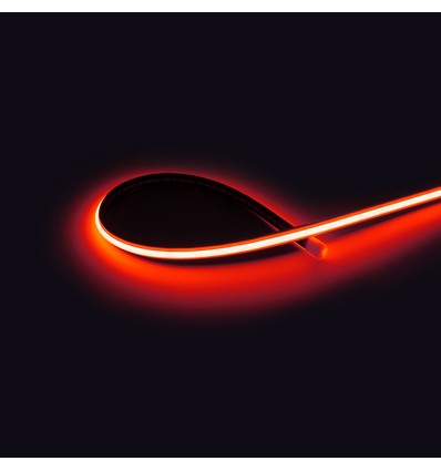 5m 9W/m Röd Dot-free COB-LED strip - IP20, 240 LED/m, 24V, 5 års garanti