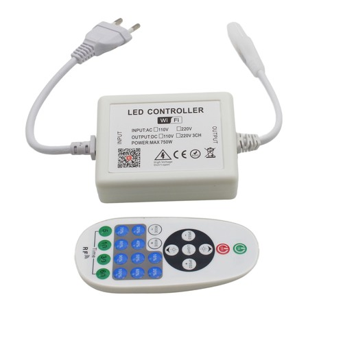 230V WiFi Smart Home dimmer - Inkl. ändpropp, för 230V (Slim COB), minnesfunktion, max 50 m