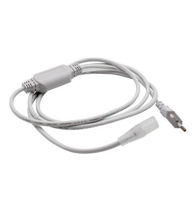 Stickkontakt för 230V LED-list (Slim COB) - 2 meter, inkl. ändpropp, 230V