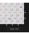 25x25cm 17,5W vikbart RGB+NW LED-ark RA95 - 24V DC, IP20