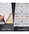 25x25cm 17,5W vikbart RGB+NW LED-ark RA95 - 24V DC, IP20