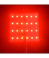 25x25cm 17,5W vikbart RGB+NW LED-ark RA95 - 24V DC, IP20