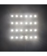 25x25 vikbar RGB+NW LED-ark RA95, 17,5W - IP20, RA95, 24V