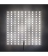 25x25cm 17,5W vikbart RGB+NW LED-ark RA95 - 24V DC, IP20