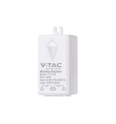 Vt-5129 RF-mottagare - för trådlösa strömbrytare