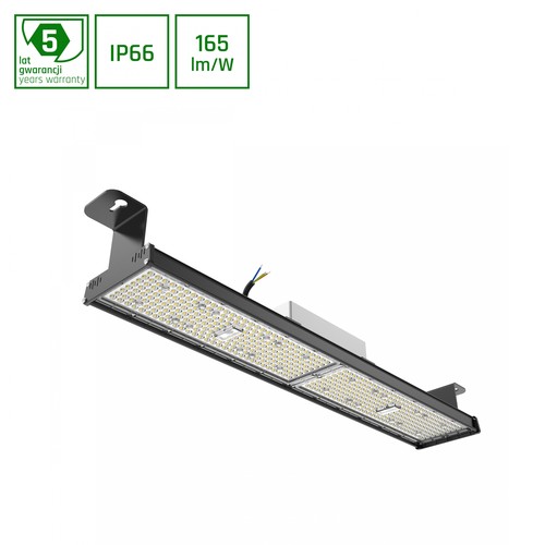 795 mm Halls Line High Bay 150W - neutralvit, 230V, 60x90°, IP66, IK10, 130x115 mm, svart, 1-10V