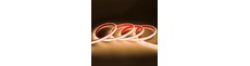 5m 10W/m Vattentät COB CCT LED-strip RA90 - 24V DC, IP68, 576 LED per meter