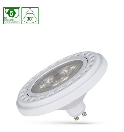 Ar111 LED 20W GU10 - 230V, COB, 30°, neutralvit, RA90, premium vitt spektrum