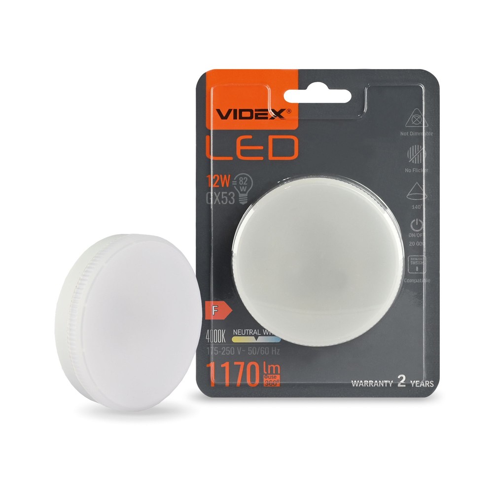 LED-lampa 12W Gx53 - neutralvit - Kulör : Neutral