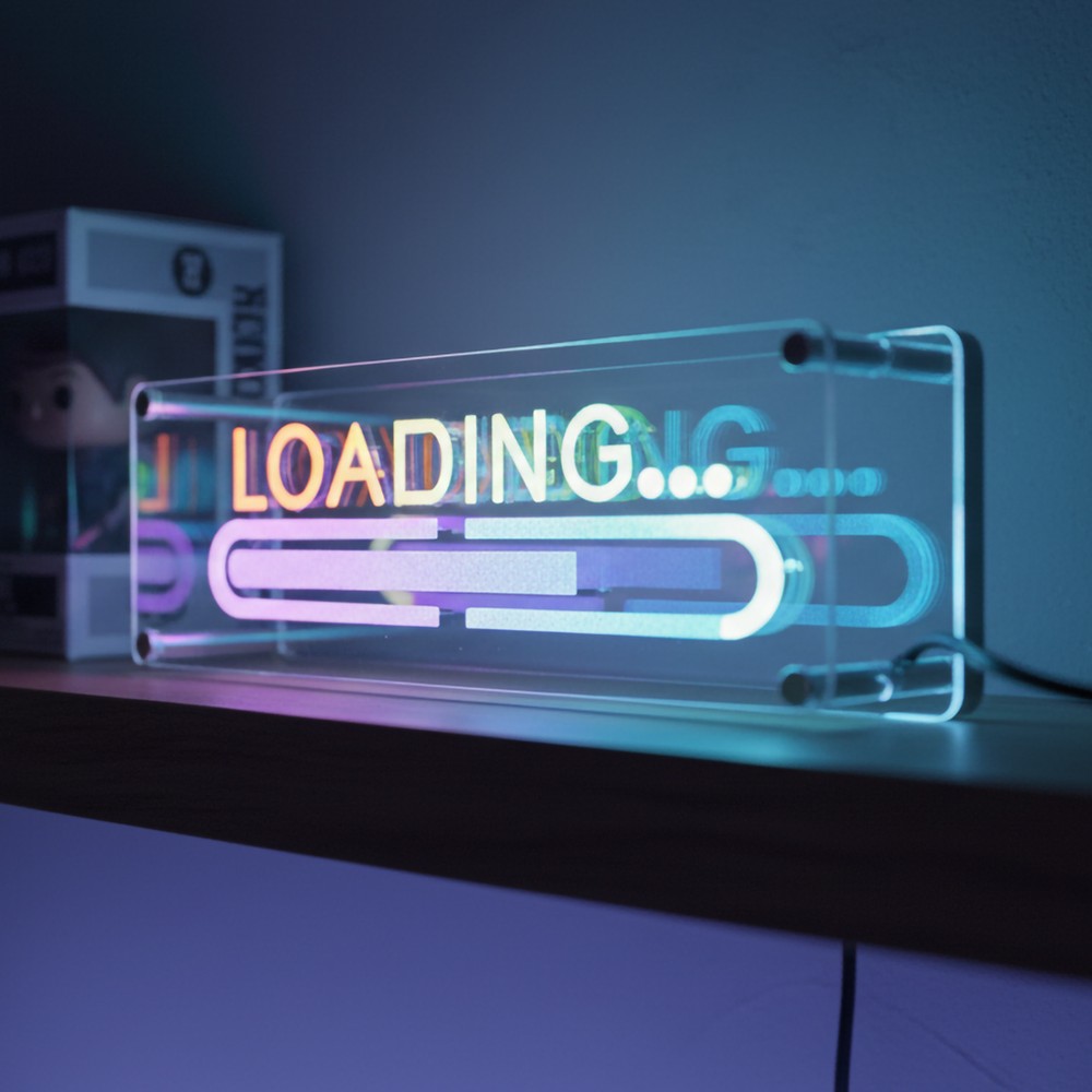 Loading neonskylt, LED-ljus - RGBIC, Bluetooth