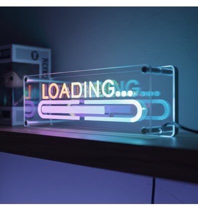 Loading neonskylt, LED-ljus - RGBIC, Bluetooth