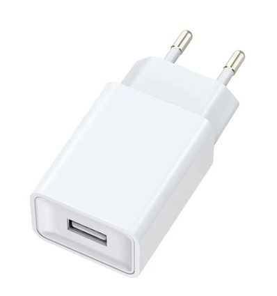USB-laddare 10W - Vit, USB-A, perfekt för mobil och lampor