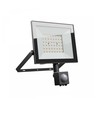 Noctis Lux 4 strålkastare 50W - varmvit, 230V, IP44, 176x221x53mm, svart, PIR-sensor