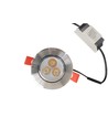 3W Ø8,4cm infälld spotlight dimbar - 12V/24V, hål: Ø7-8 cm, mått: Ø8,4 cm, 4 cm hög
