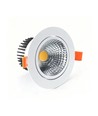 3W Ø8,5cm infälld spotlight dimbar - 12V/24V, hål: Ø7,5 cm, mått: Ø8,5 cm, vit kant